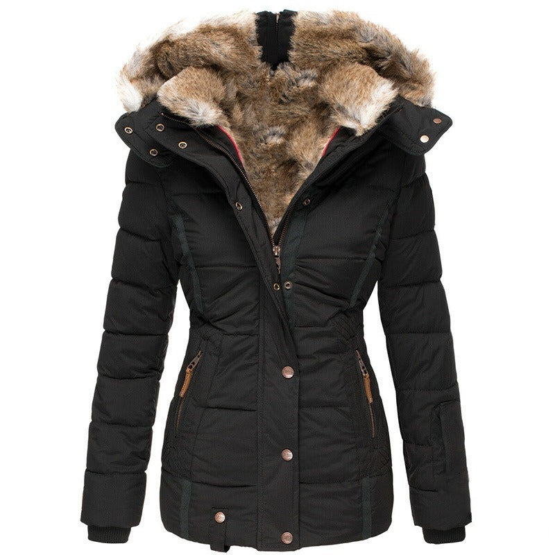 Slim-Fit Hooded Zip Coat