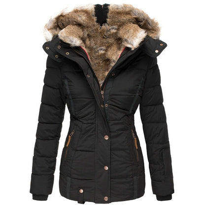 Slim-Fit Hooded Zip Coat