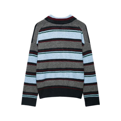 Women's Striped Polo Shirt
