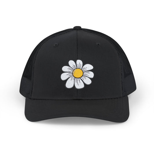 Snapback Trucker Cap with Flower logo