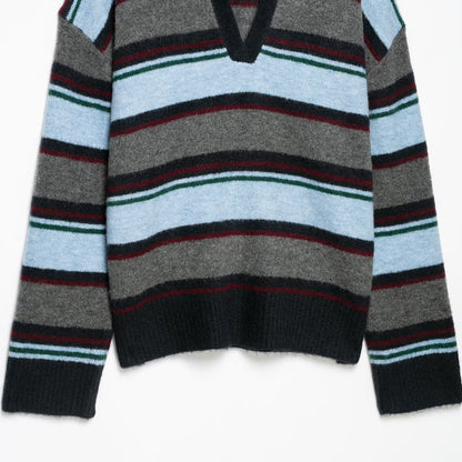 Women's Striped Polo Shirt