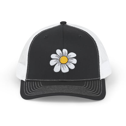 Snapback Trucker Cap with Flower logo