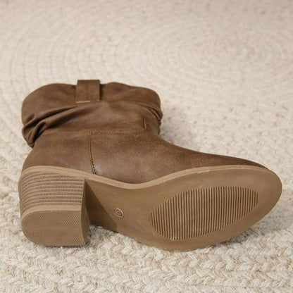 Women’s Slouchy Tassel Mid-Calf Boots