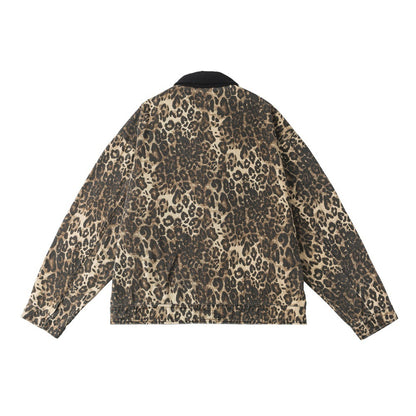 Leopard Print Zip Jacket