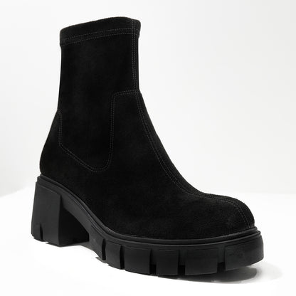 Women’s Leather Chunky-Sole Chelsea Boots