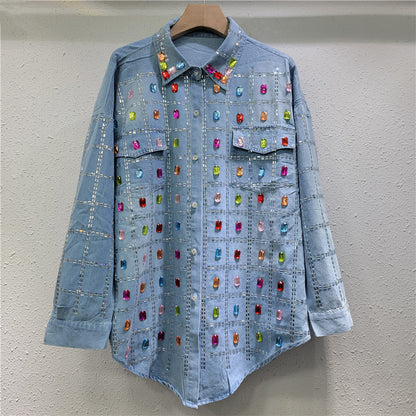 Blue Denim Shirt Jacket
