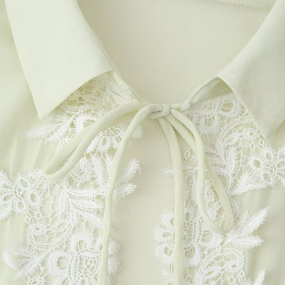 Lace V-Neck Blouse
