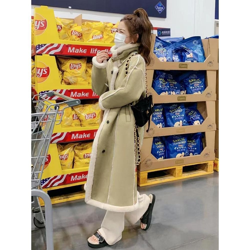 Lamb Fur Coat For Women's Winter Thickened Women's Jacket