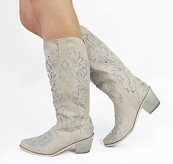 Women’s Floral Embroidered Tall Boots