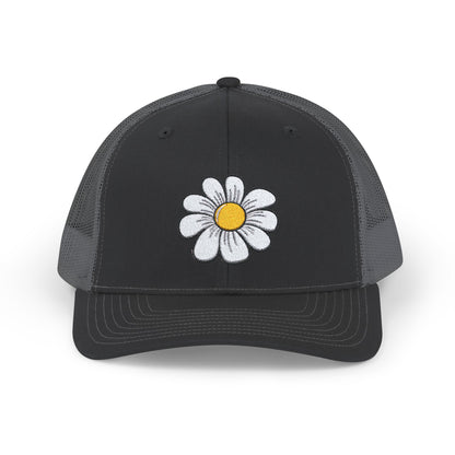 Snapback Trucker Cap with Flower logo