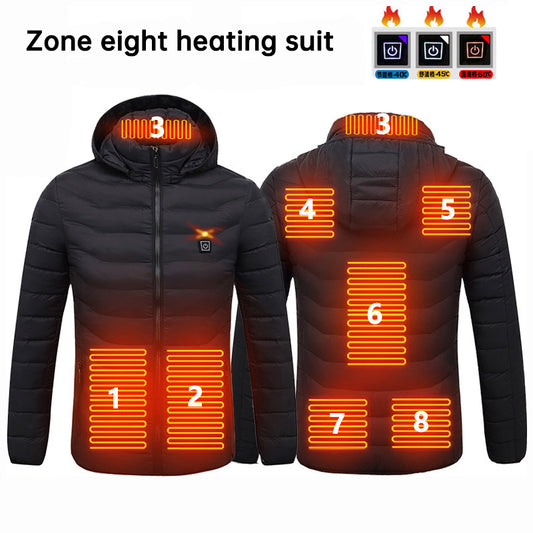 USB Heated Hooded Jacket