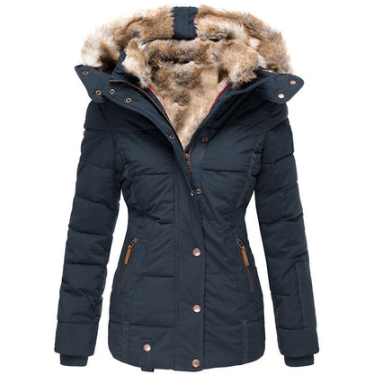 Slim-Fit Hooded Zip Coat