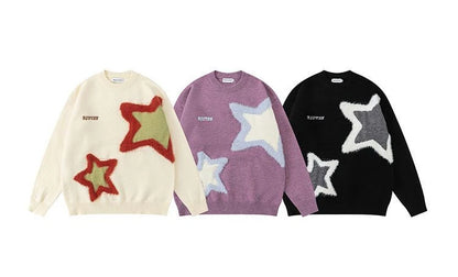 Oversized Star Sweater