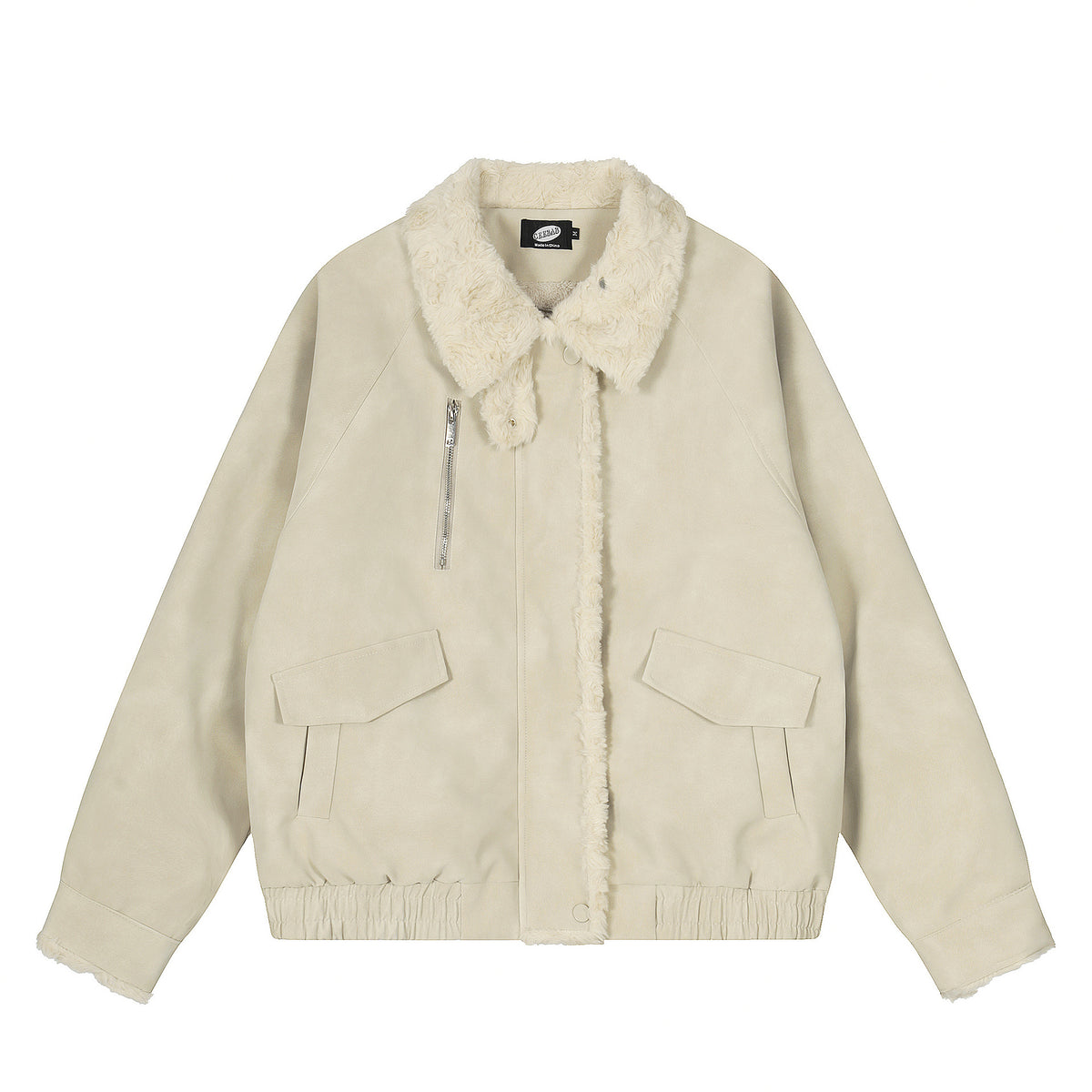 Stand-Collar Zip Coat