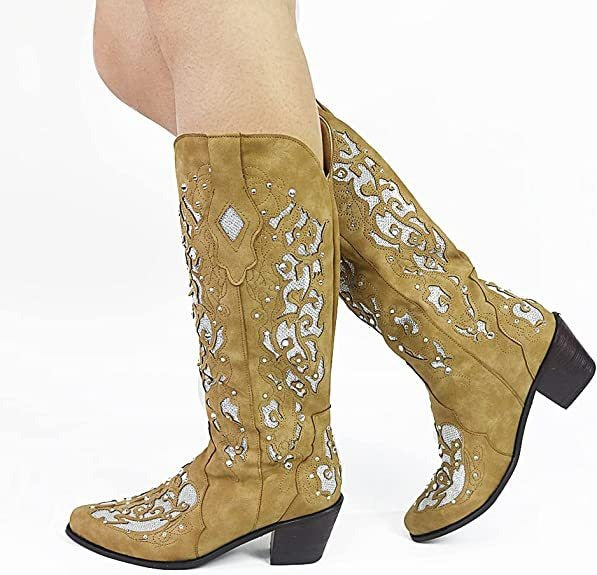 Women’s Floral Embroidered Tall Boots