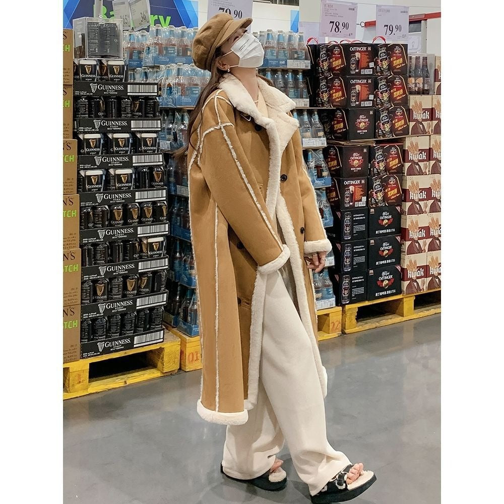 Lamb Fur Coat For Women's Winter Thickened Women's Jacket