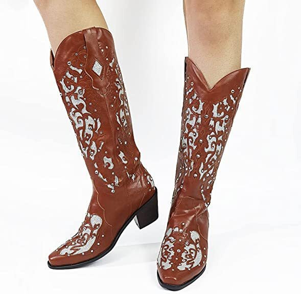 Women’s Floral Embroidered Tall Boots