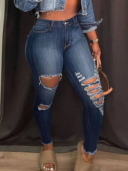 Distressed Skinny Jeans
