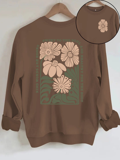 Printed Fleece Sweatshirt