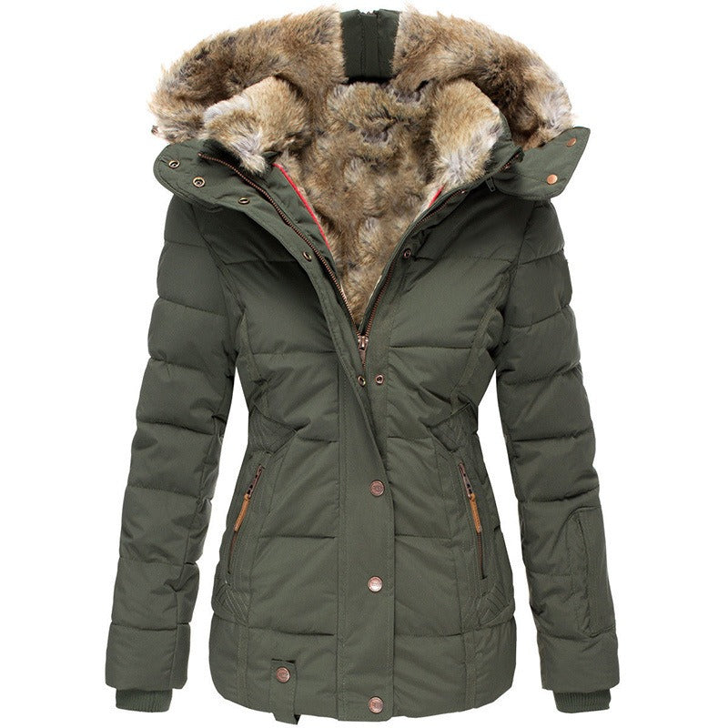 Slim-Fit Hooded Zip Coat