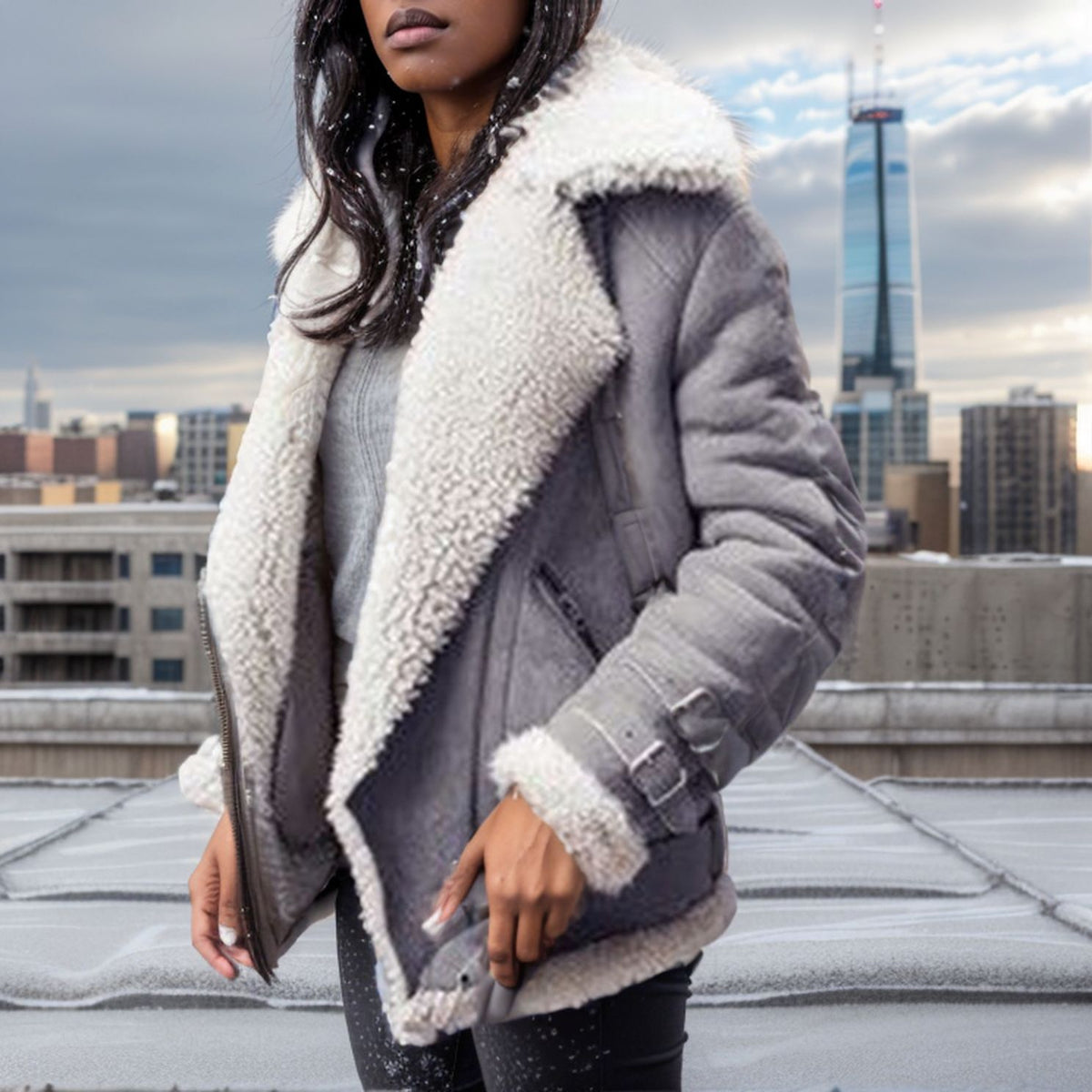 Collared Zip Coat