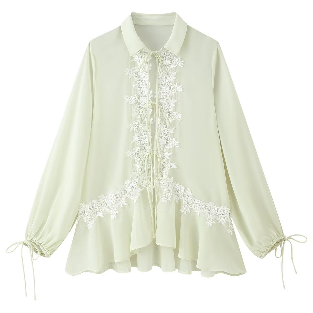 Lace V-Neck Blouse