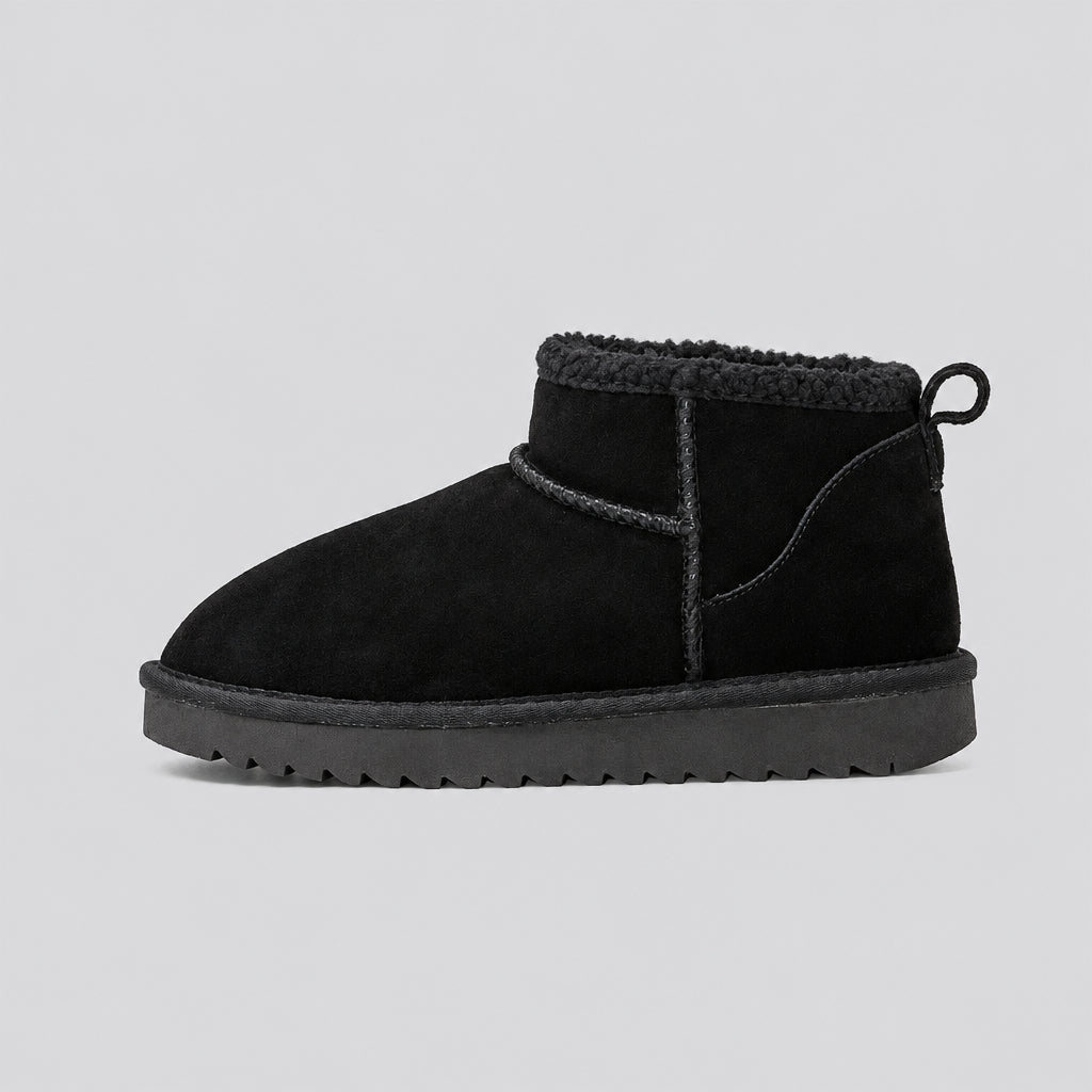 Women's Fleece-Lined Leather Winter Boots