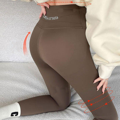 Fleece Thickened Leggings Winter -20 To 5 Shark Pants For Women High Waist Tight Skinny Tummy Control Buttocks Slimming Yoga Pan