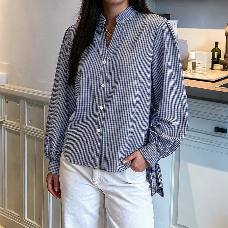 Navy Plaid Shirt
