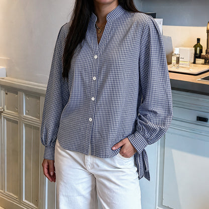 Navy Plaid Shirt