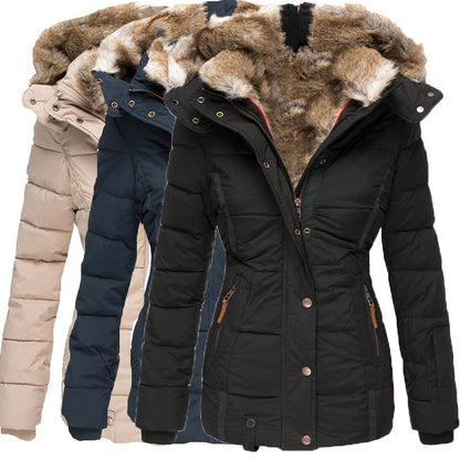 Slim-Fit Hooded Zip Coat