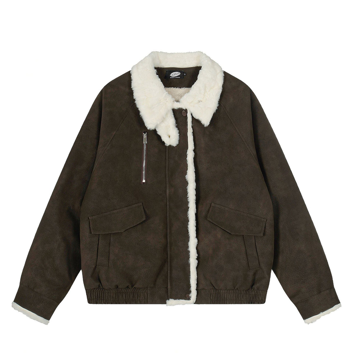 Stand-Collar Zip Coat