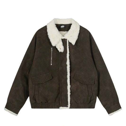 Stand-Collar Zip Coat