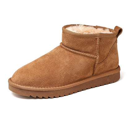 Women's Fleece-Lined Leather Winter Boots