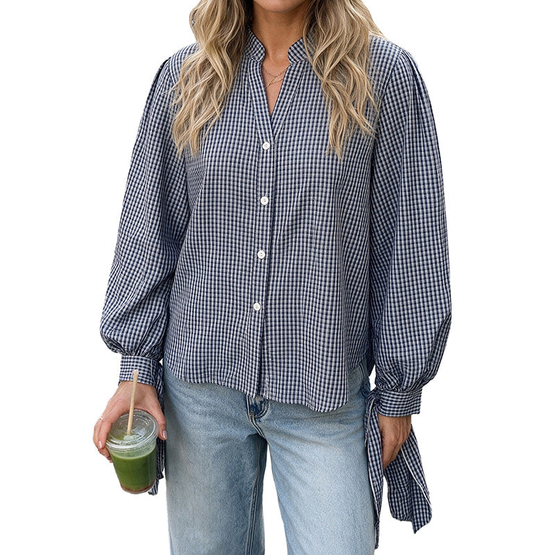 Navy Plaid Shirt