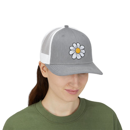 Snapback Trucker Cap with Flower logo