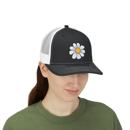 Snapback Trucker Cap with Flower logo