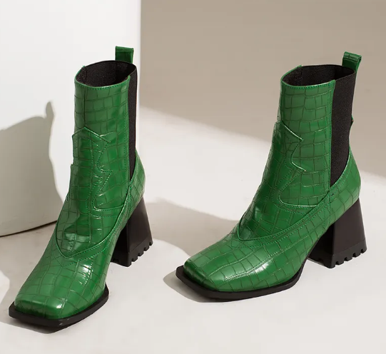 Women’s Pointed-Toe Zip-Up High-Heel Ankle Boots